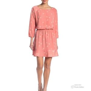 NWT Joie Feather Dandelion Printed Ruffle Hem Dress Sz S